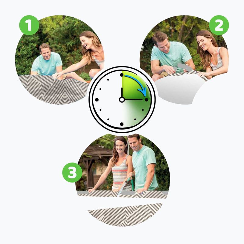 Basen stelażowy Bestway Steel Pro Max Pool Set 396 x 107 cm beżowy 10