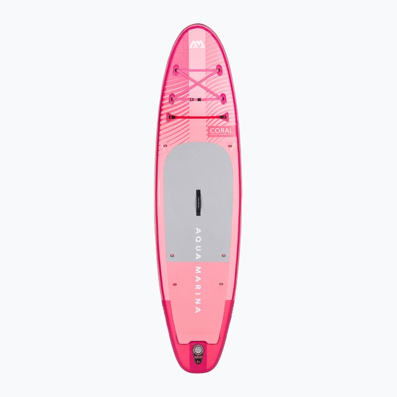 Zestaw deska SUP pompowana Aqua Marina Coral 10'2" raspberry 2