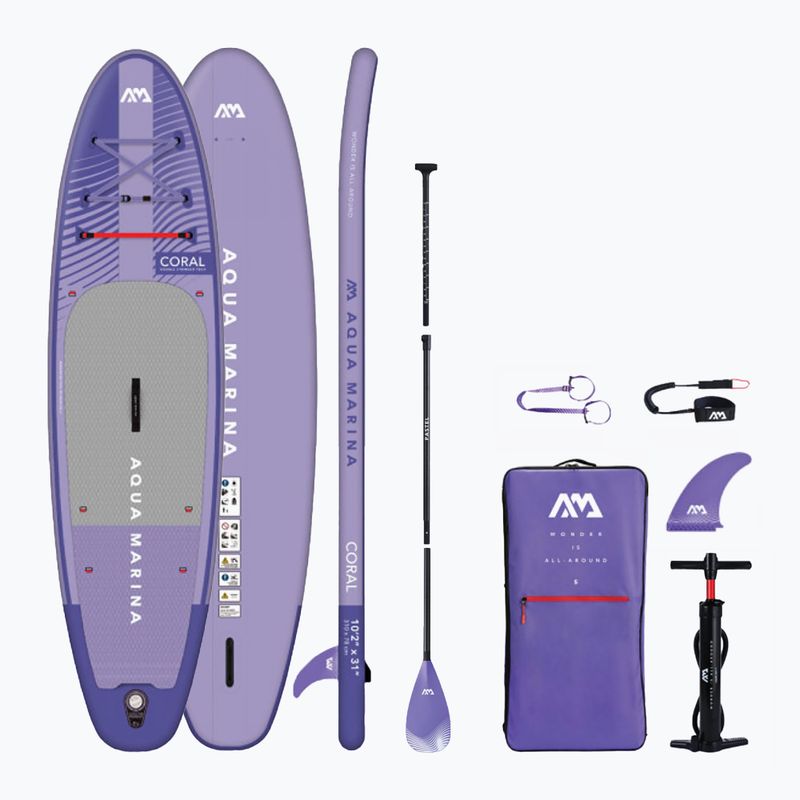 Zestaw deska SUP pompowana Aqua Marina Coral 10'2" night fade 8