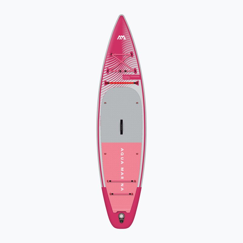 Zestaw deska SUP pompowana Aqua Marina Coral Touring 11'6" raspberry 3