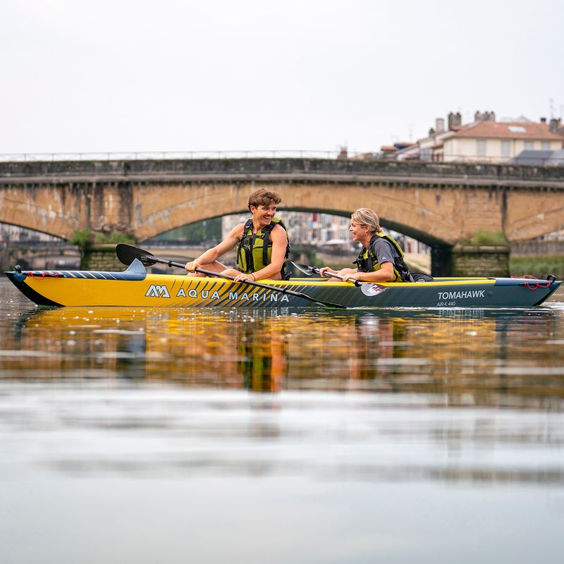 Kajak pompowany wysokociśnieniowy 2-osobowy Aqua Marina Tomahawk AIR-K 440 16