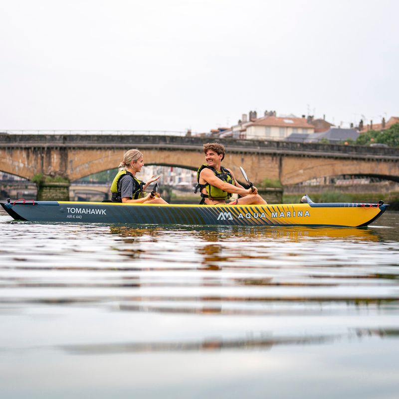 Kajak pompowany wysokociśnieniowy 2-osobowy Aqua Marina Tomahawk AIR-K 440 17