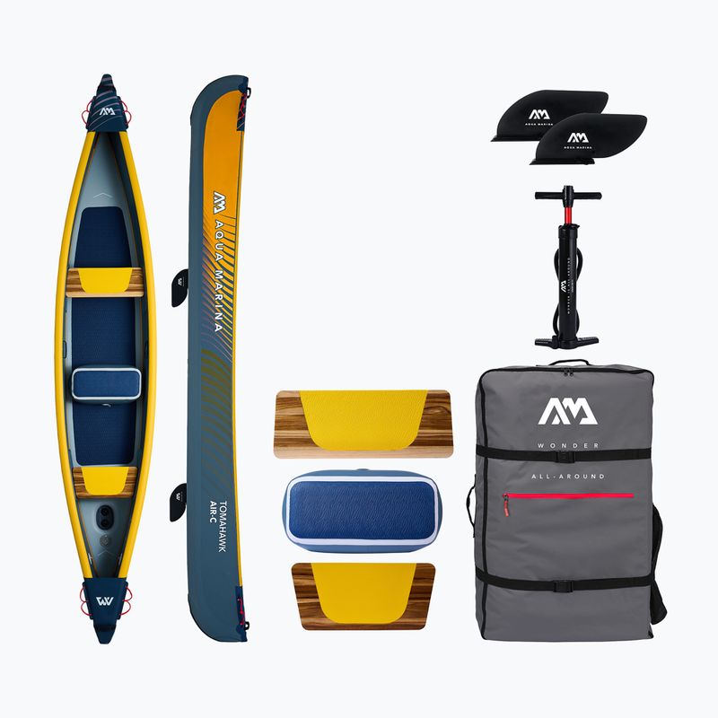 Kajak pompowany wysokociśnieniowy 3-osobowy Aqua Marina Tomahawk Air-C 2024 478 cm