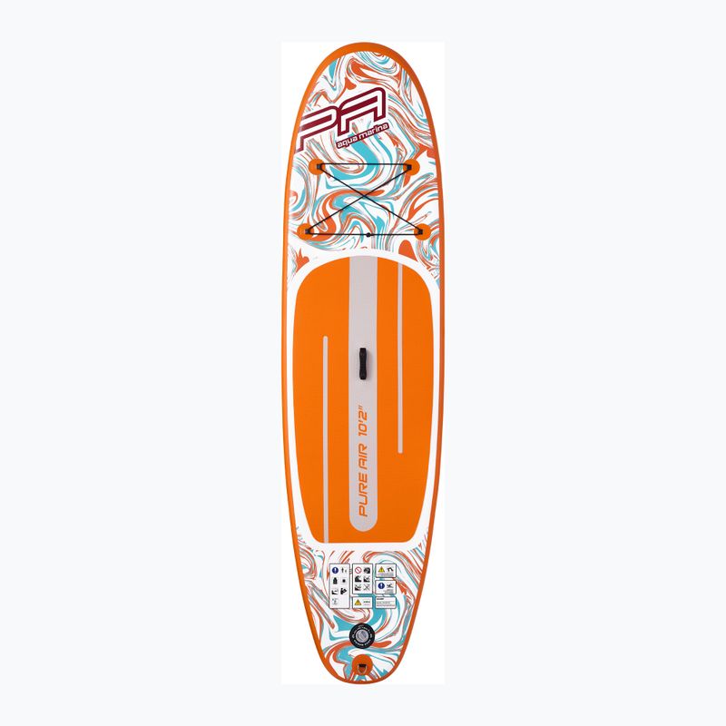 Zestaw deska SUP pompowana Aqua Marina Pure Air All-Round iSUP Coast 10'2" orange 2