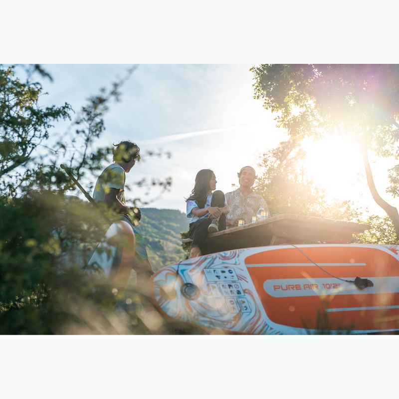 Zestaw deska SUP pompowana Aqua Marina Pure Air All-Round iSUP Coast 10'2" orange 14