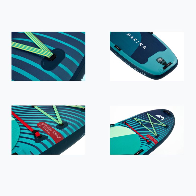 Zestaw deska SUP pompowana Aqua Marina Super Trip Essential 12'6" dark green 5
