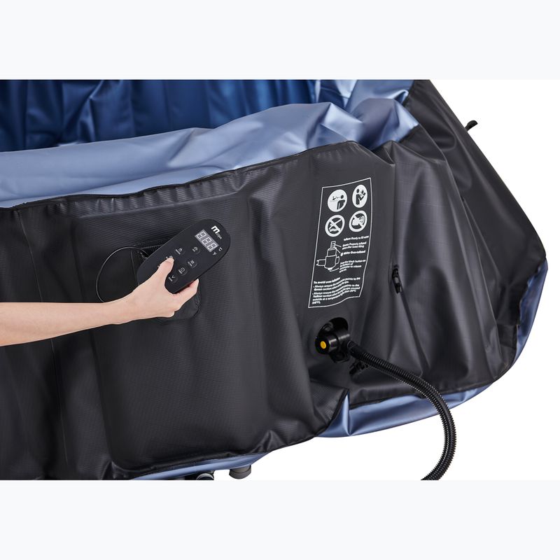 Basen z hydromasażem 6-osobowy MSpa Comfort Bergen szary antracytowy 6