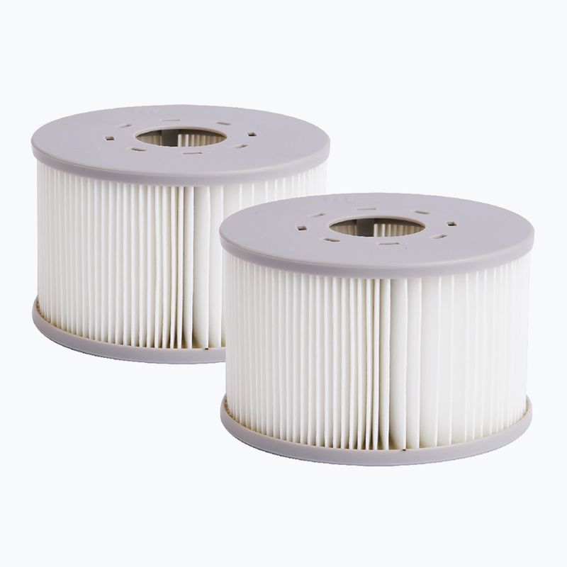 Basen z hydromasażem 6-osobowy MSpa Comfort Bergen szary antracytowy 9