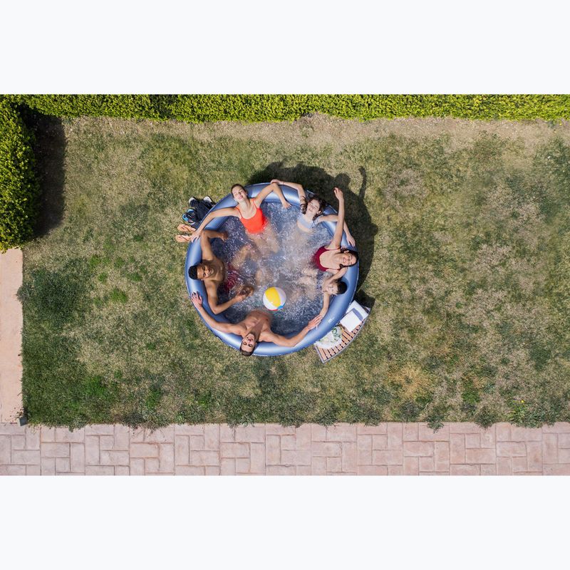 Basen z hydromasażem 8-osobowy MSpa Comfort Bergen szary antracytowy 18