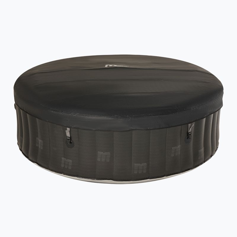 Basen z hydromasażem 6-osobowy MSpa Comfort Starry szary antracytowy 2