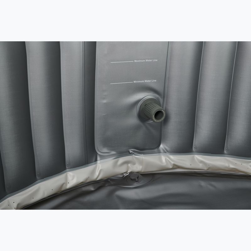 Basen z hydromasażem 6-osobowy MSpa Comfort Starry szary antracytowy 9