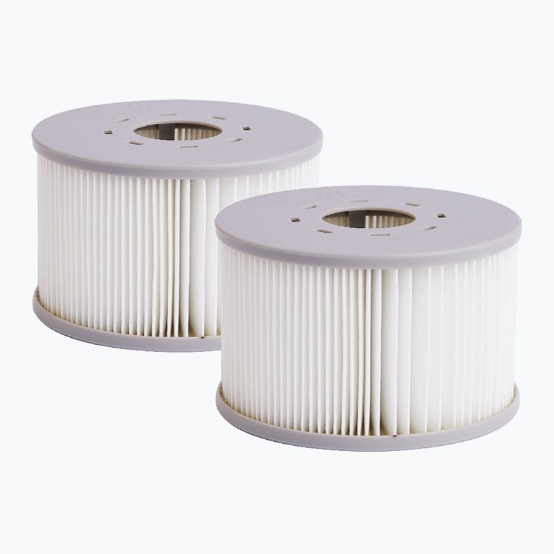 Basen z hydromasażem 6-osobowy MSpa Comfort Starry szary antracytowy 13