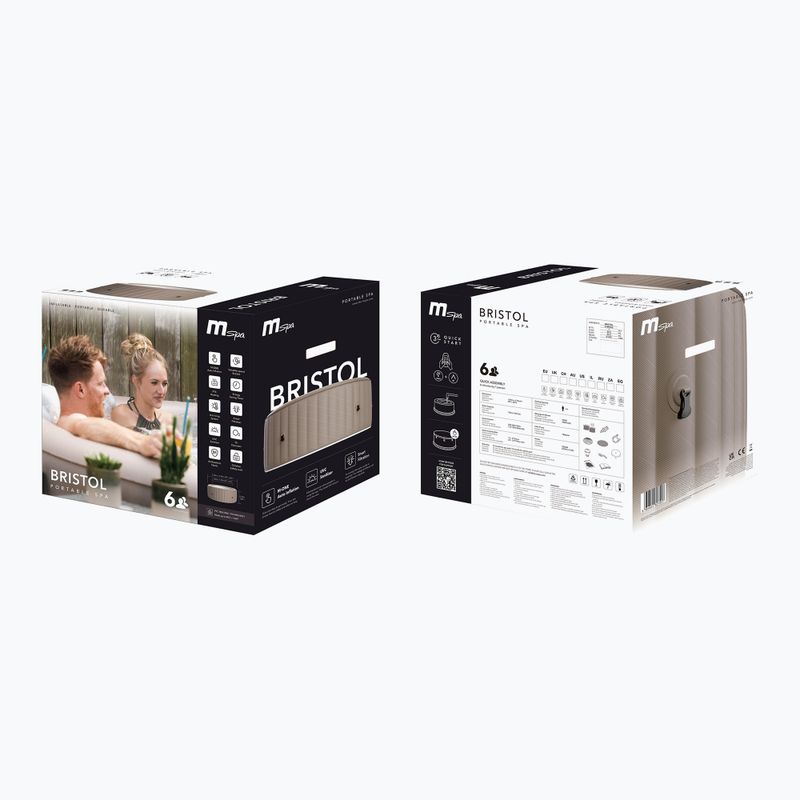 Basen z hydromasażem 6-osobowy MSpa Urban Bristol mokka 18