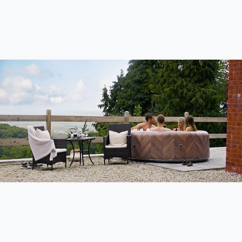 Basen z hydromasażem 6-osobowy MSpa Comfort Fermo słoje drewna 14