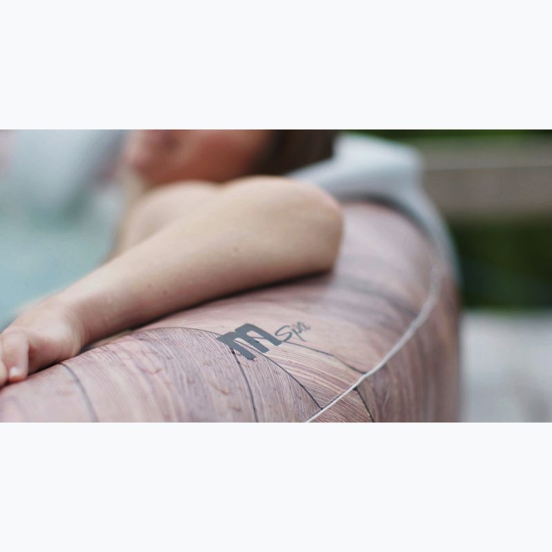 Basen z hydromasażem 6-osobowy MSpa Comfort Fermo słoje drewna 19