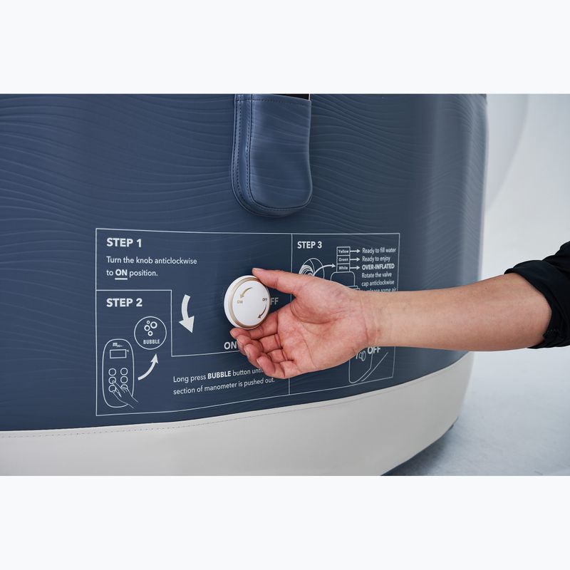 Basen z hydromasażem 6-osobowy MSpa Premium Vento waniliowy 5