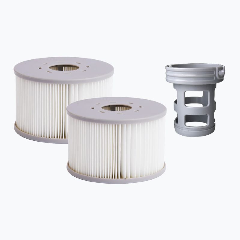 Basen z hydromasażem 6-osobowy MSpa Premium Vento waniliowy 10