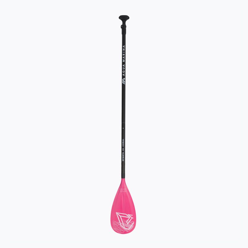 Wiosło SUP 3-częściowe Aqua Marina SPORTS III CORAL Adjustable Aluminum iSUP