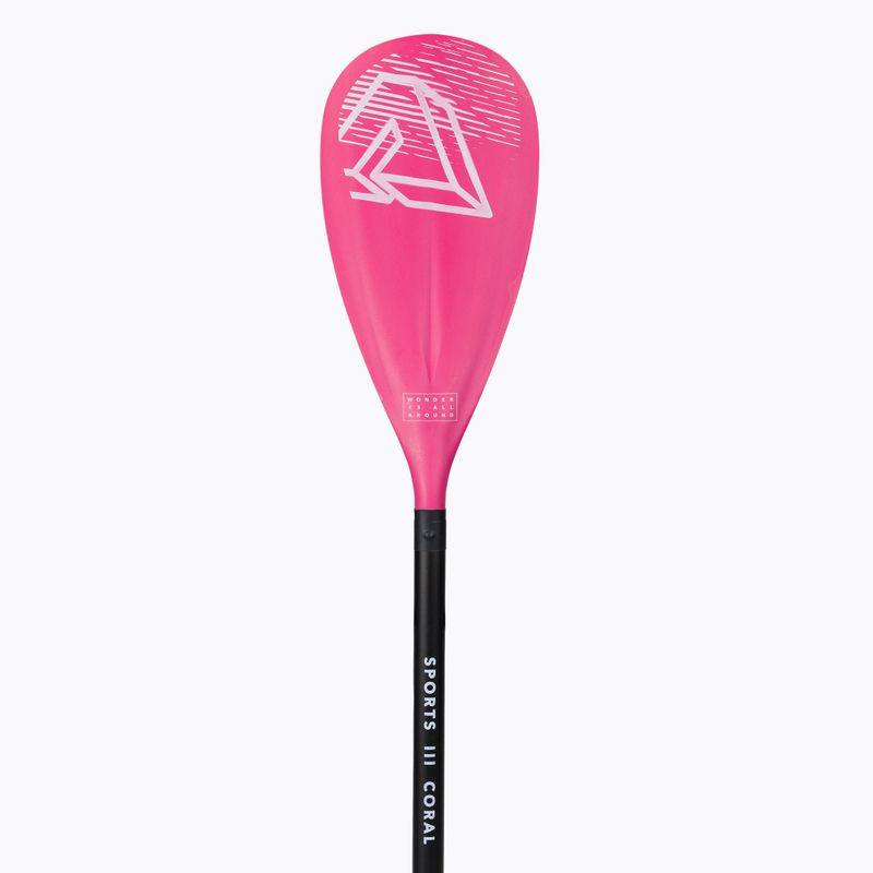 Wiosło SUP 3-częściowe Aqua Marina SPORTS III CORAL Adjustable Aluminum iSUP 5
