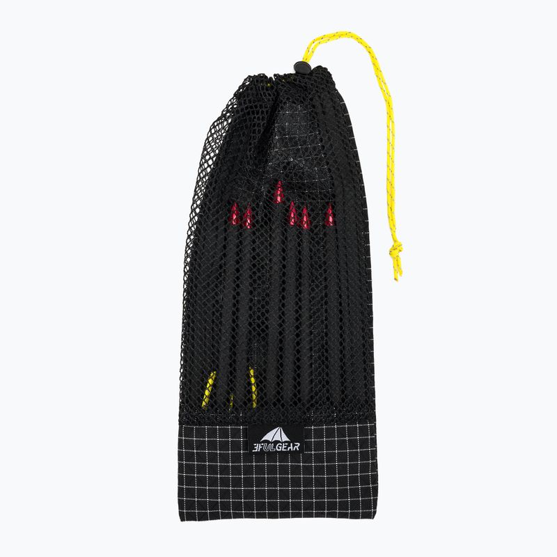 Szpilki do namiotu 3F UL Carbon Short czarny 6