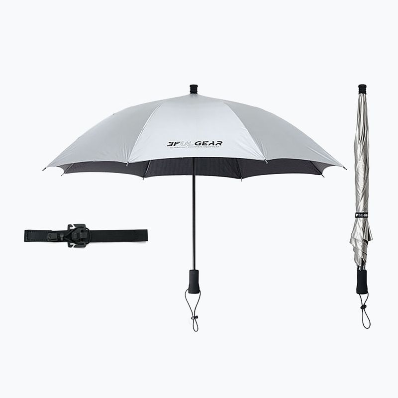 Parasol turystyczny 3F UL Trekking Umbrella srebrny