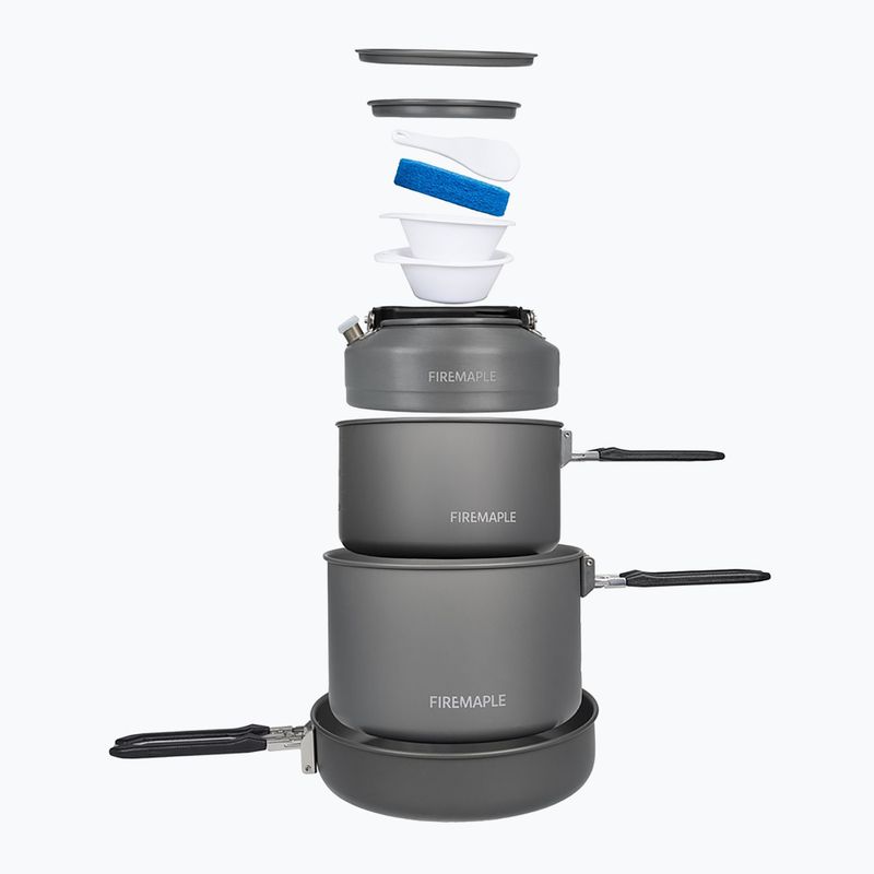 Zestaw naczyń turystycznych Fire-Maple Feast 4 black 2