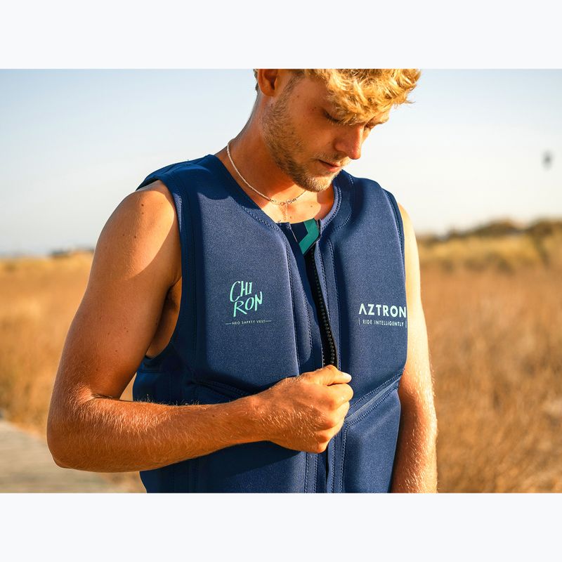 Kamizelka ochronna męska Aztron Chiron Neoprene ocean blue 9