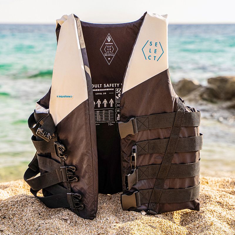 Kamizelka asekuracyjna Aquatone Select Safety Vest black/white 5