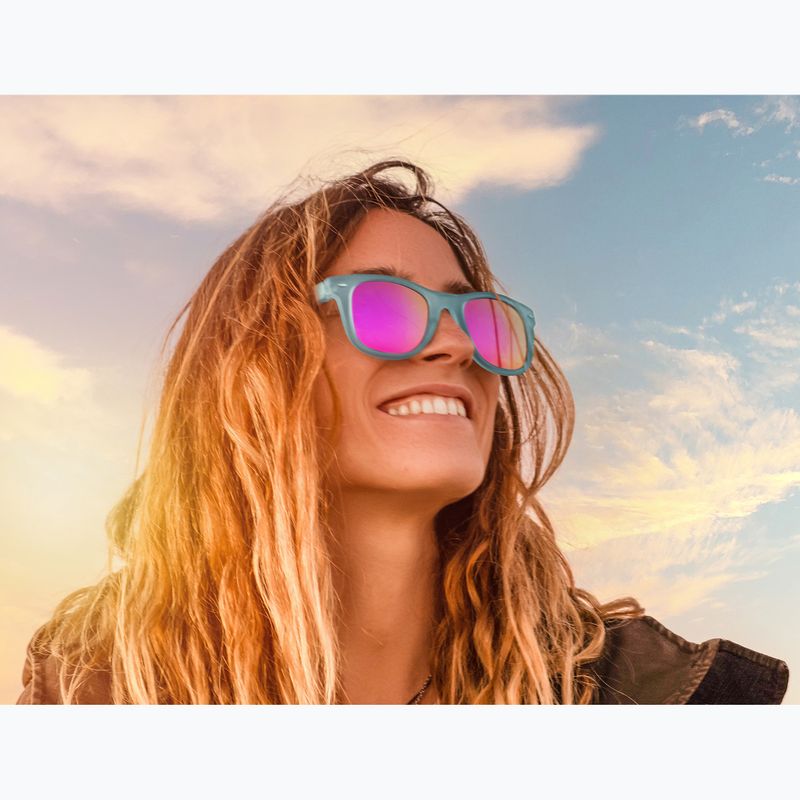 Okulary przeciwsłoneczne Aztron Dream crystal blue gloss/polarized light pink mirr/brown 9