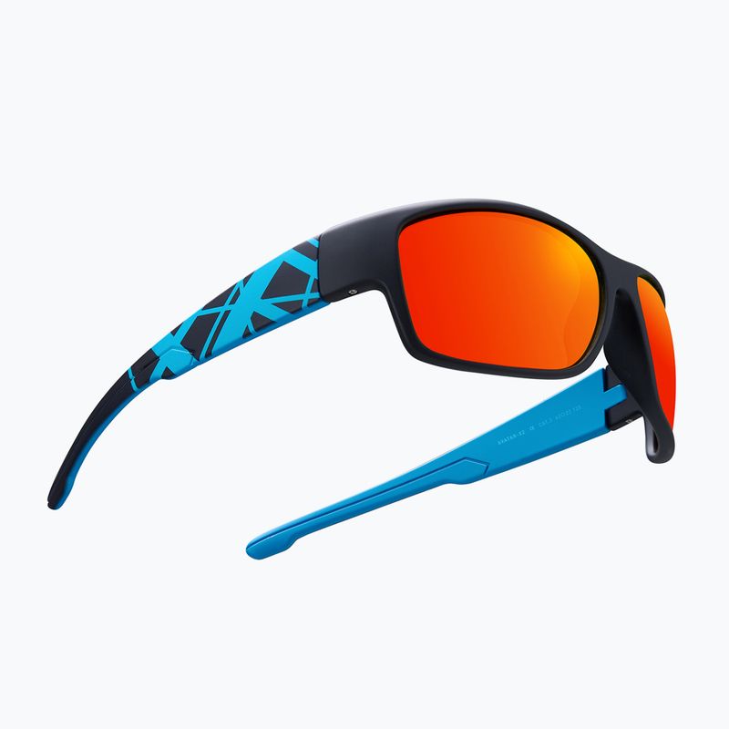 Okulary przeciwsłoneczne Aztron Avatar-X2 matt black/gloss blue/polarizedsahararedmirr/brown 4