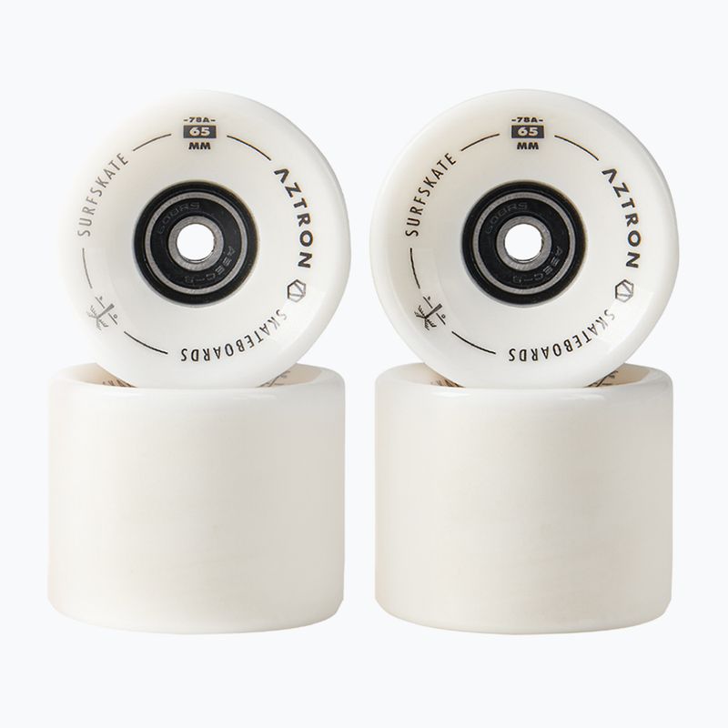 Kółka do deskorolki  Aztron Surfskate 65 mm / 78A 4 szt. bright white
