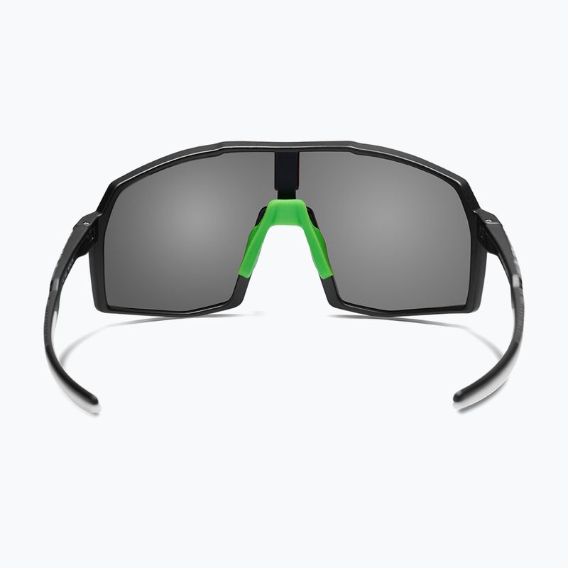 Okulary przeciwsłoneczne Aztron Thunder metalblack/white/polarizedgreen/twilightmirr/grey 3