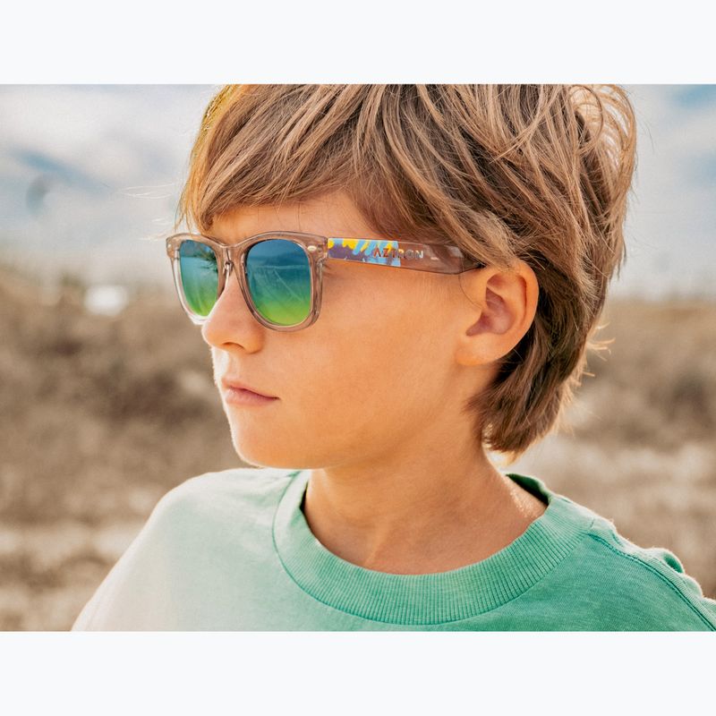 Okulary przeciwsłoneczne dziecięce Aztron Solar ice grey/graffiti/polarized blue/yellow mirr/grey. 13