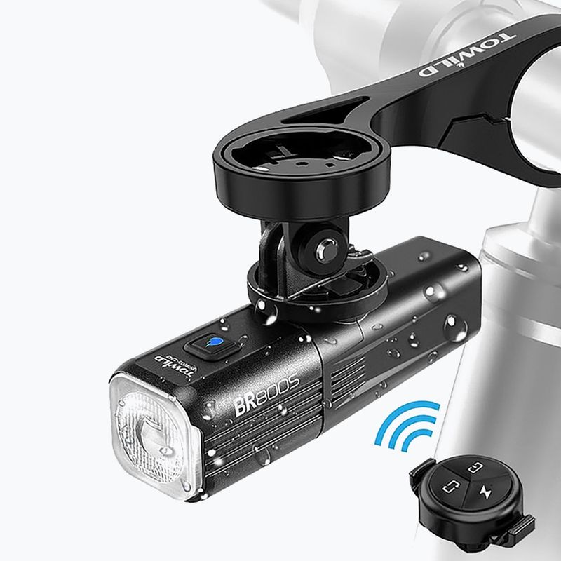 Lampka rowerowa przednia Towild BR800S black 3
