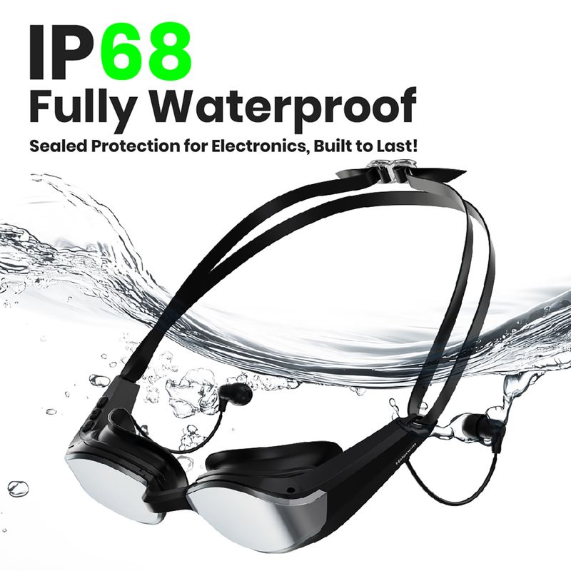 Okulary pływackie Holoswim Solla Wave AI Music silver 2