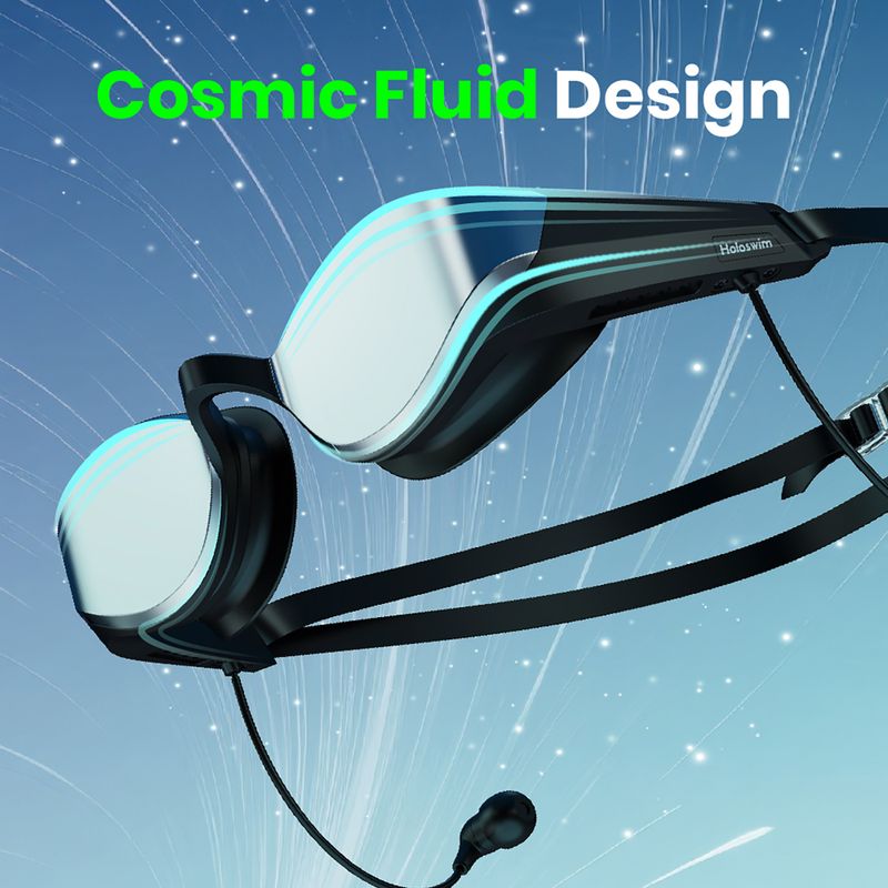 Okulary pływackie Holoswim Solla Wave AI Music silver 3