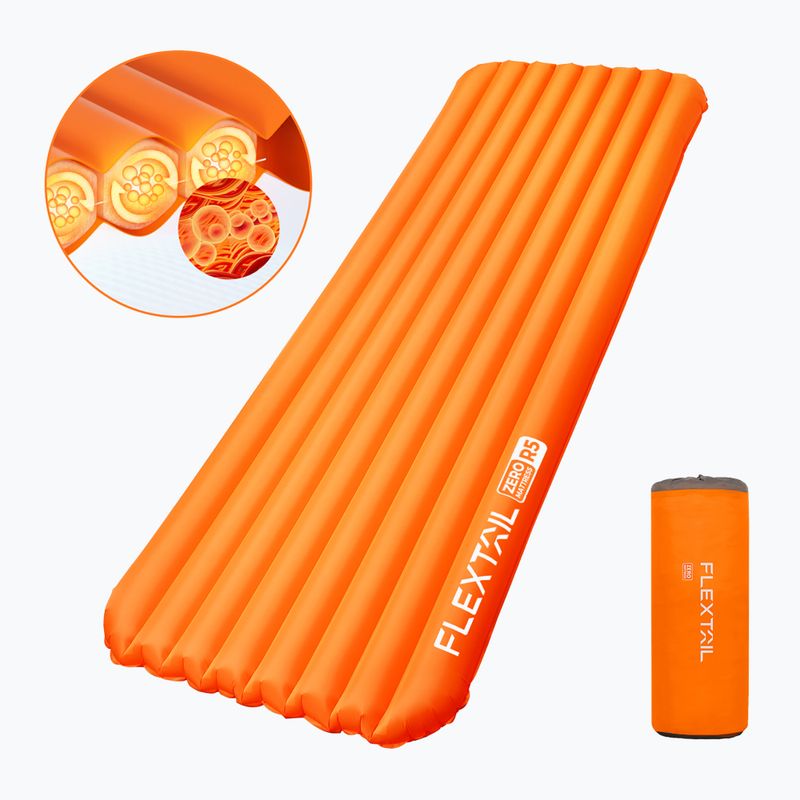 Materac dmuchany Flextail Zero R05 Regular orange 2