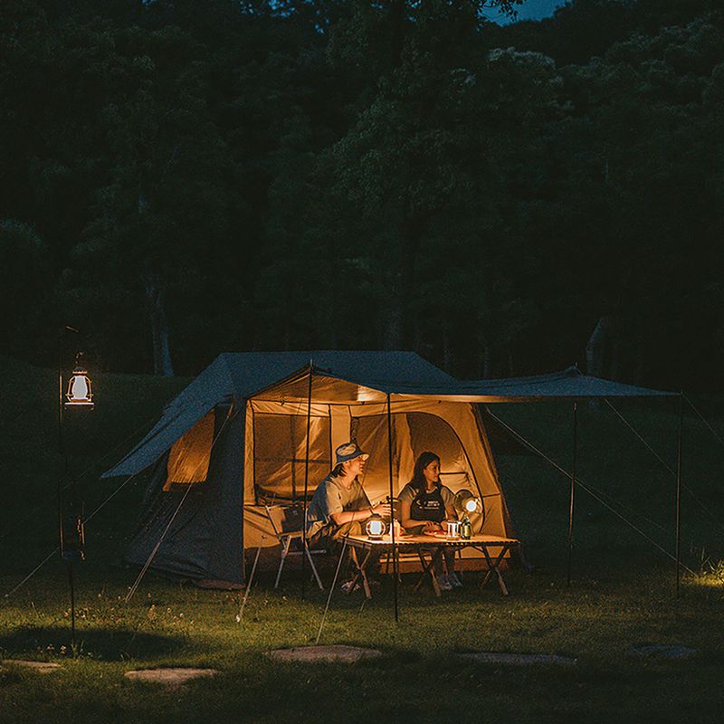 Namiot kempingowy 4-osobowy Naturehike Village 6.0 brown 9