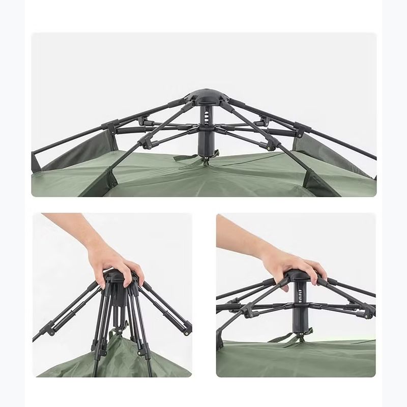 Namiot kempingowy 4-osobowy Naturehike Pop-Up 4 Automatic forest greeen 3