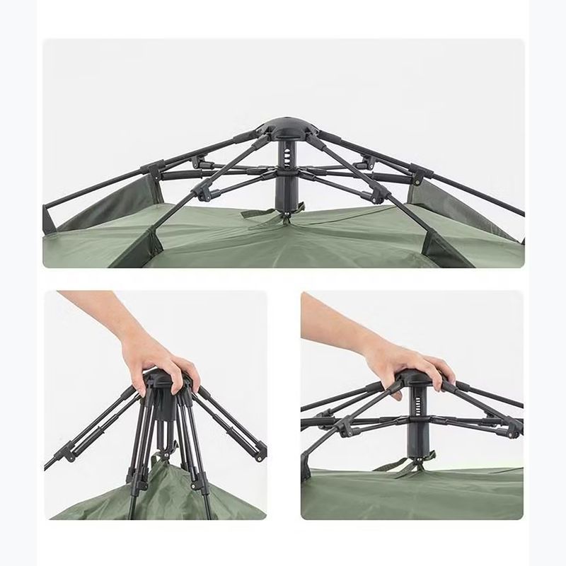 Namiot kempingowy 3-osobowy Naturehike Pop-Up 3 Automatic forest green 4