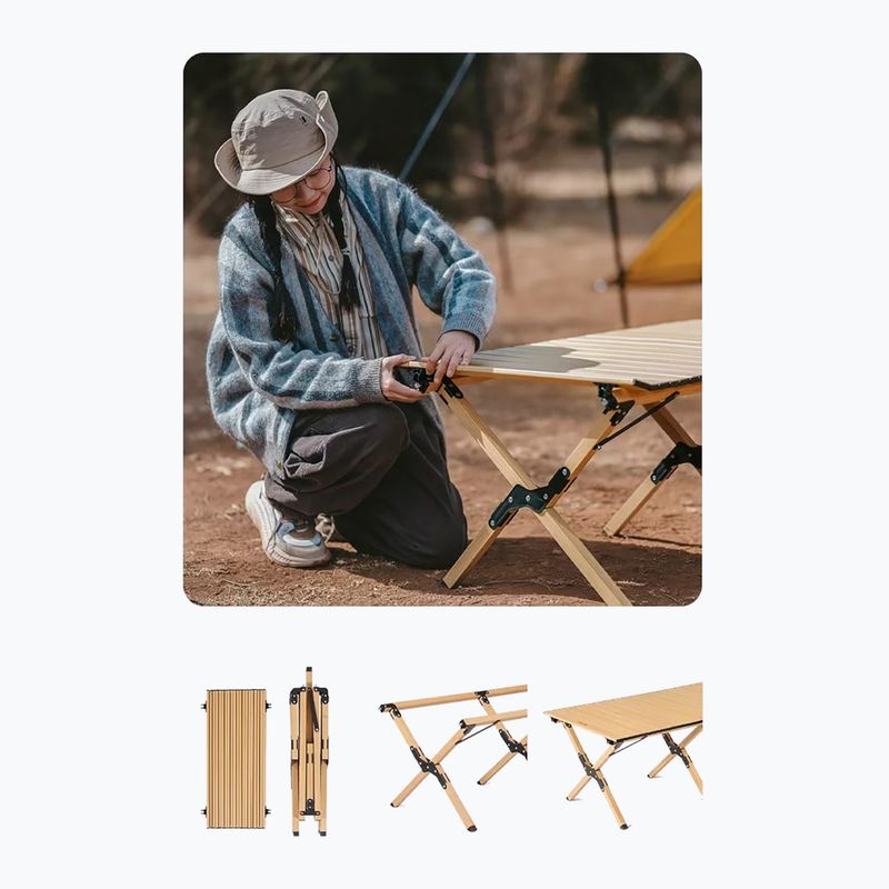 Stolik turystyczny Naturehike Star Jane L01 M wood 3