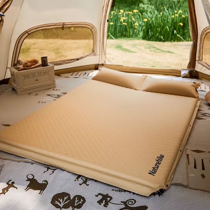 Mata samopompująca Naturehike Automatic Inflatable Cushion With Pillow cream 2