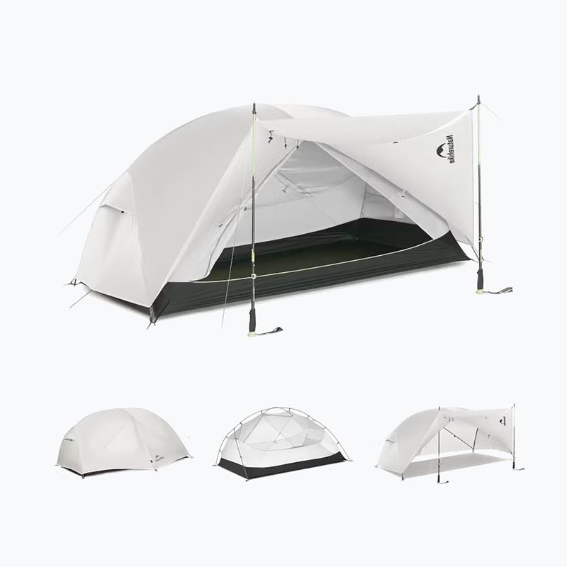 Namiot trekkingowy 2-osobowy Naturehike Mongar Pro 2 20D light grey