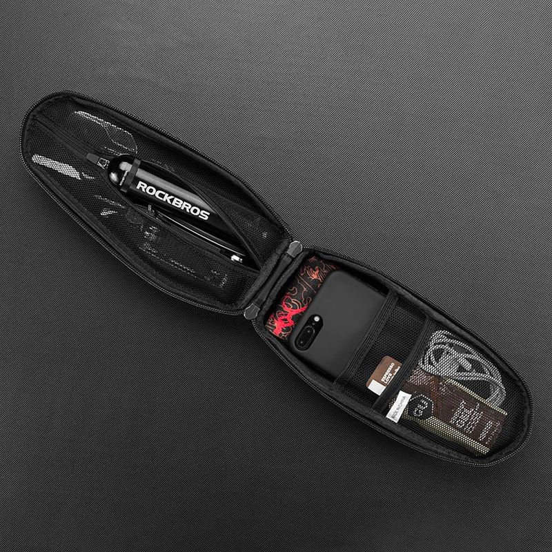 Torba rowerowa na ramę Rockbros B60 1,1 l black 7