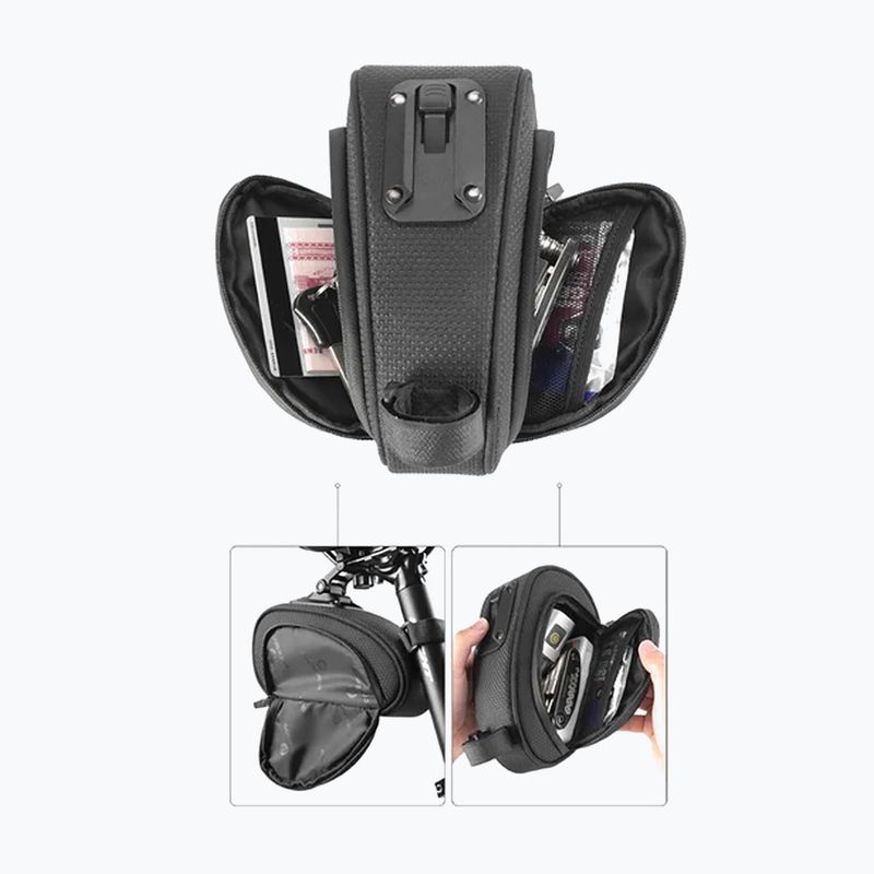 Torba rowerowa pod siodło Rockbros C40 1,2 l black 4