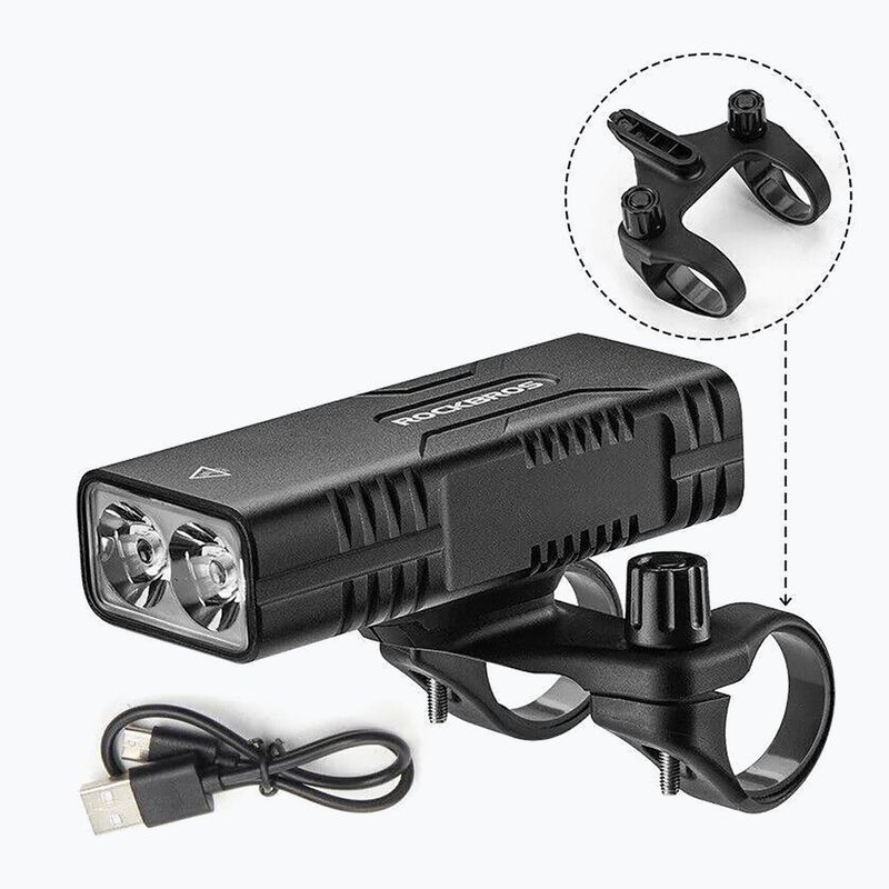 Lampka rowerowa przednia z funkcją powerbanku Rockbros 24310002 850 lm black 2