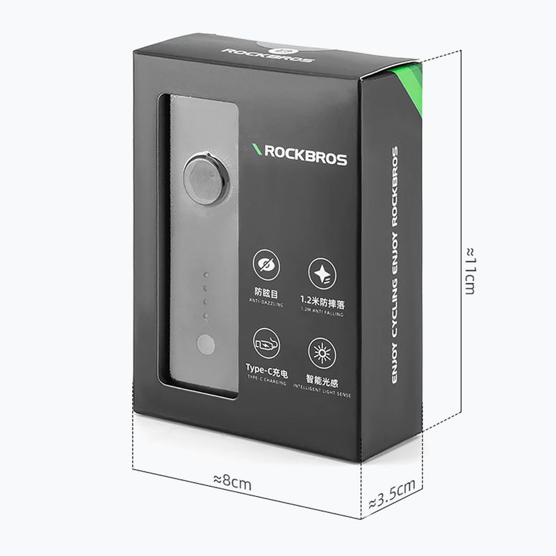 Lampka rowerowa przednia Rockbros 24510003 260 lm black 3