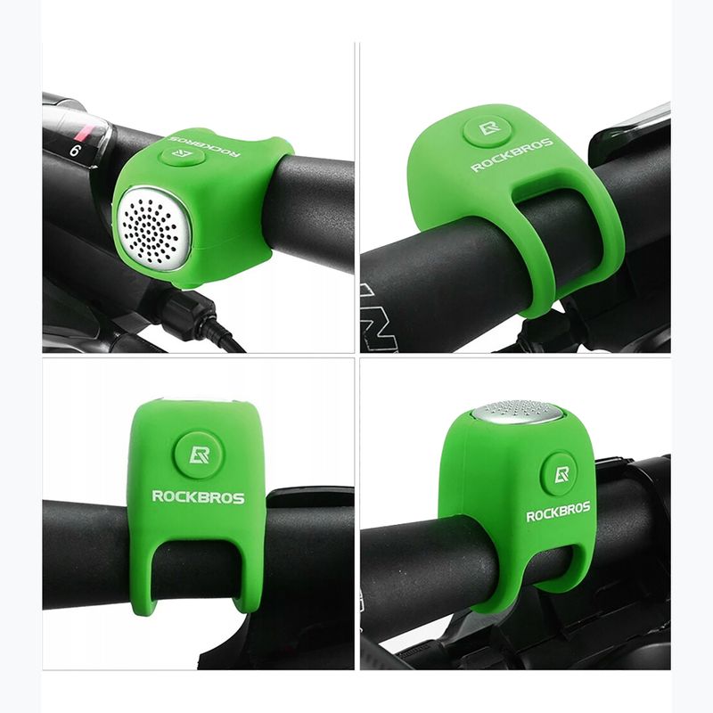 Dzwonek rowerowy Rockbros CB1709 green 4