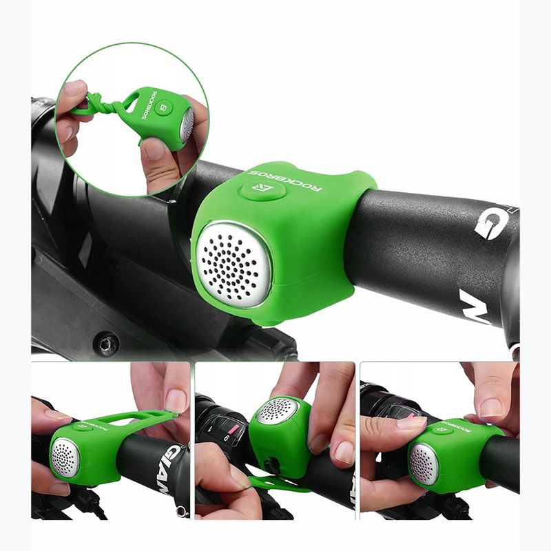 Dzwonek rowerowy Rockbros CB1709 green 6