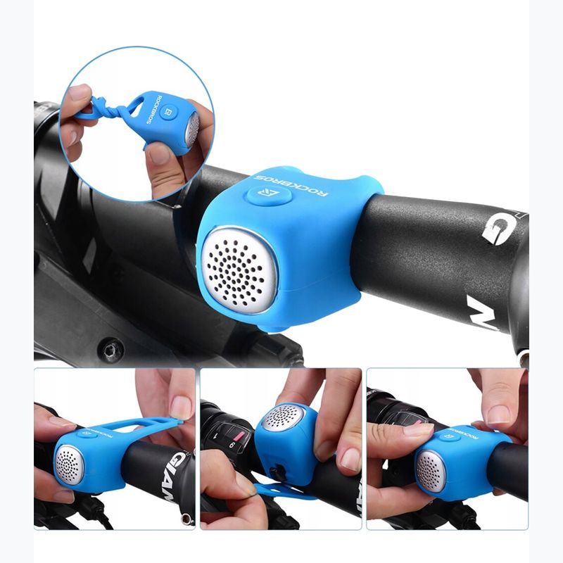 Dzwonek rowerowy Rockbros CB1709 blue 6